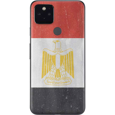 Egypt Flag Distressed Google Pixel 5 Skin